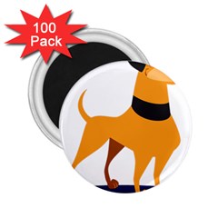 Stub Illustration Cute Animal Dog 2 25  Magnets (100 Pack) 