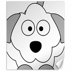 Animal Cartoon Colour Dog Canvas 8  X 10  by Nexatart