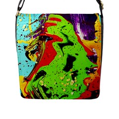 Untitled Island 3 Flap Messenger Bag (l)  by bestdesignintheworld