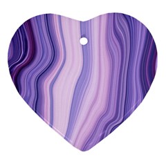 Marbled Ultra Violet Ornament (heart) by NouveauDesign