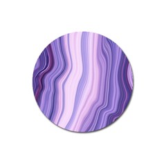 Marbled Ultra Violet Magnet 3  (round) by NouveauDesign