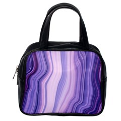 Marbled Ultra Violet Classic Handbags (one Side) by NouveauDesign