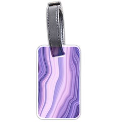 Marbled Ultra Violet Luggage Tags (one Side)  by NouveauDesign