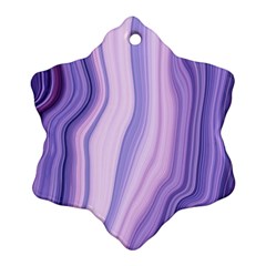 Marbled Ultra Violet Snowflake Ornament (two Sides) by NouveauDesign