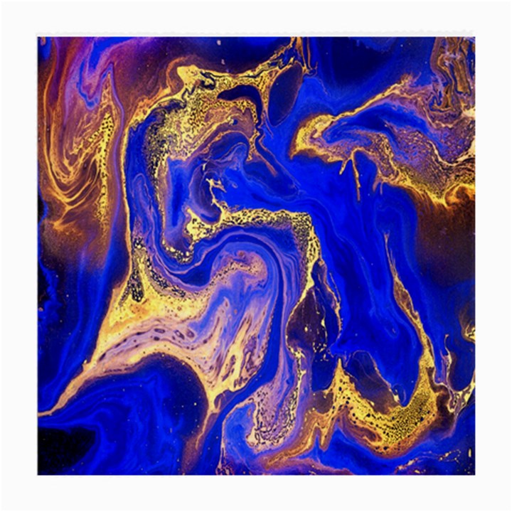 blue gold marbled Medium Glasses Cloth