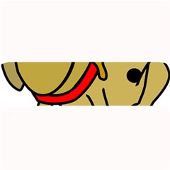 Dog Brown Spots Black Cartoon Large Bar Mats by Nexatart