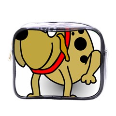 Dog Brown Spots Black Cartoon Mini Toiletries Bags by Nexatart