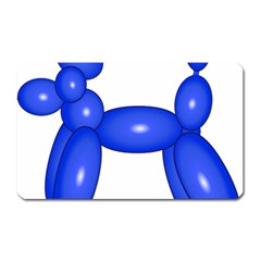 Poodle Dog Balloon Animal Clown Magnet (rectangular) by Nexatart