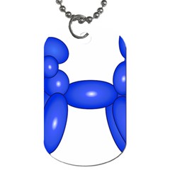 Poodle Dog Balloon Animal Clown Dog Tag (two Sides) by Nexatart