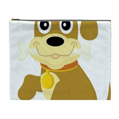 Dog Doggie Bone Dog Collar Cub Cosmetic Bag (xl) by Nexatart