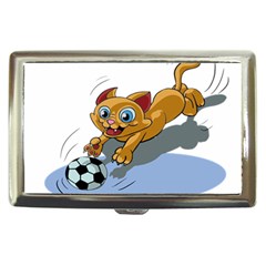 Cat Ball Play Funny Game Playing Cigarette Money Cases by Nexatart