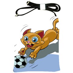 Cat Ball Play Funny Game Playing Shoulder Sling Bags by Nexatart