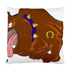 Bulldog Cartoon Angry Dog Standard Cushion Case (one Side) by Nexatart