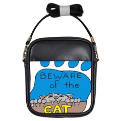 Cat Print Paw Pet Animal Claws Girls Sling Bags by Nexatart