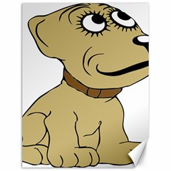 Dog Cute Sitting Puppy Pet Canvas 12  X 16   by Nexatart