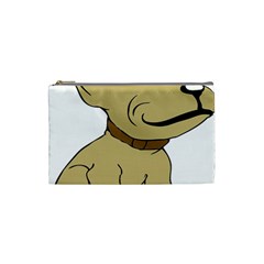 Dog Cute Sitting Puppy Pet Cosmetic Bag (small)  by Nexatart