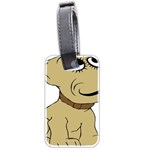 Dog Cute Sitting Puppy Pet Luggage Tags (Two Sides) Back