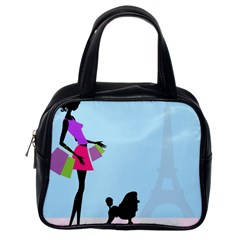 Woman Girl Lady Female Young Classic Handbags (one Side) by Nexatart