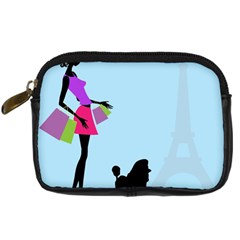 Woman Girl Lady Female Young Digital Camera Cases by Nexatart