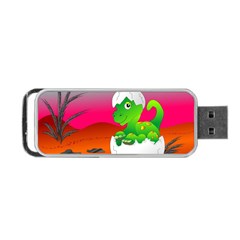 Dinosaur Dino Baby Dino Lizard Portable Usb Flash (two Sides)