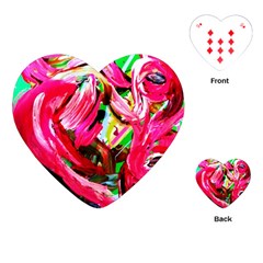 Flamingo   Child Of Dawn 5 Playing Cards (heart)  by bestdesignintheworld