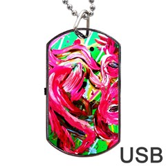 Flamingo   Child Of Dawn 5 Dog Tag Usb Flash (two Sides) by bestdesignintheworld