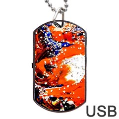 Smashed Butterfly 2 Dog Tag Usb Flash (two Sides) by bestdesignintheworld