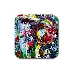 Eden Garden 12 Rubber Square Coaster (4 Pack)  by bestdesignintheworld