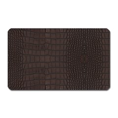 Gator Brown Leather Print Magnet (rectangular) by LoolyElzayat
