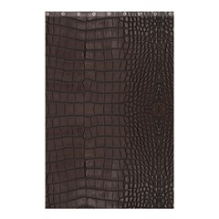 Gator Brown Leather Print Shower Curtain 48  X 72  (small)  by LoolyElzayat