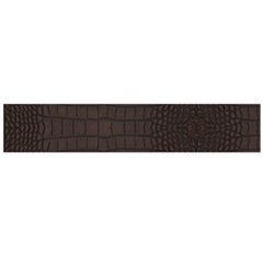 Gator Brown Leather Print Large Flano Scarf 