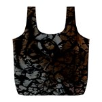 Earth Texture Tiger Shades Full Print Recycle Bags (L)  Front