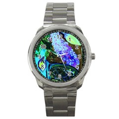 Lilac And Lillies 1 Sport Metal Watch by bestdesignintheworld