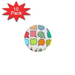Set Collection Balloon Image 1  Mini Buttons (10 Pack)  by Nexatart