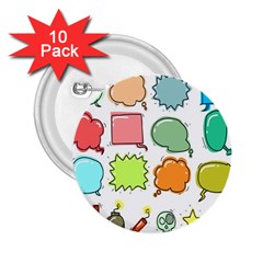 Set Collection Balloon Image 2 25  Buttons (10 Pack)  by Nexatart