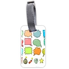 Set Collection Balloon Image Luggage Tags (one Side)  by Nexatart