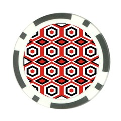 Motif Batik Design Decorative Poker Chip Card Guard by Nexatart