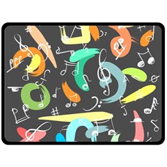 Repetition Seamless Child Sketch Double Sided Fleece Blanket (large)  by Nexatart