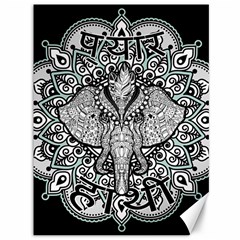 Ornate Hindu Elephant  Canvas 36  X 48   by Valentinaart