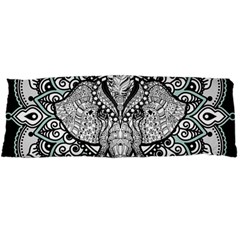 Ornate Hindu Elephant  Body Pillow Case Dakimakura (two Sides) by Valentinaart