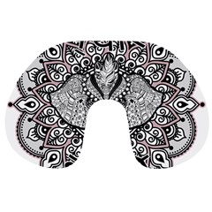 Ornate Hindu Elephant  Travel Neck Pillows