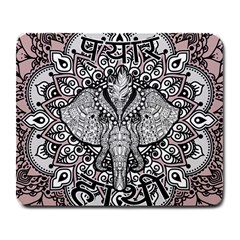 Ornate Hindu Elephant  Large Mousepads