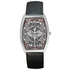 Ornate Hindu Elephant  Barrel Style Metal Watch