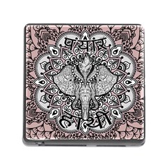 Ornate Hindu Elephant  Memory Card Reader (square) by Valentinaart