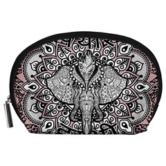 Ornate Hindu Elephant  Accessory Pouches (large)  by Valentinaart