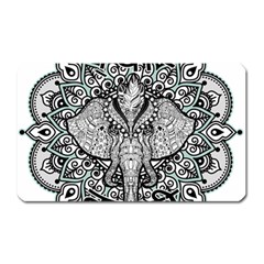 Ornate Hindu Elephant  Magnet (rectangular) by Valentinaart