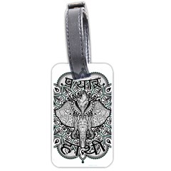 Ornate Hindu Elephant  Luggage Tags (one Side)  by Valentinaart