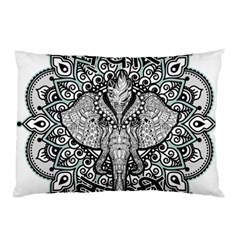 Ornate Hindu Elephant  Pillow Case (two Sides) by Valentinaart