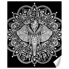 Ornate Hindu Elephant  Canvas 16  X 20   by Valentinaart