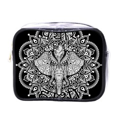 Ornate Hindu Elephant  Mini Toiletries Bags